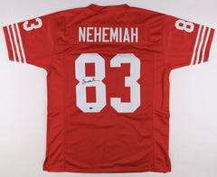 Renaldo Nehemiah Signed San Francisco 49ers Jersey (RSA Holo) W.R. / Track Star