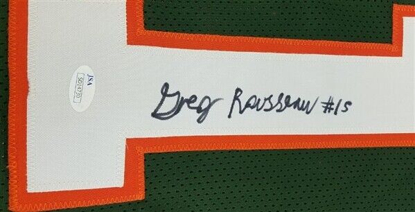 Gregory Rousseau Signed Miami Hurricanes Jersey (JSA COA)2019 15.5 Sacks /Canes