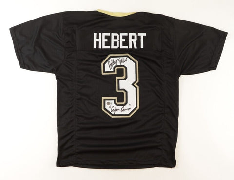 Bobby Hebert Signed New Orleans Saints Jersey Inscribed "Cajun Cannon" (Beckett)