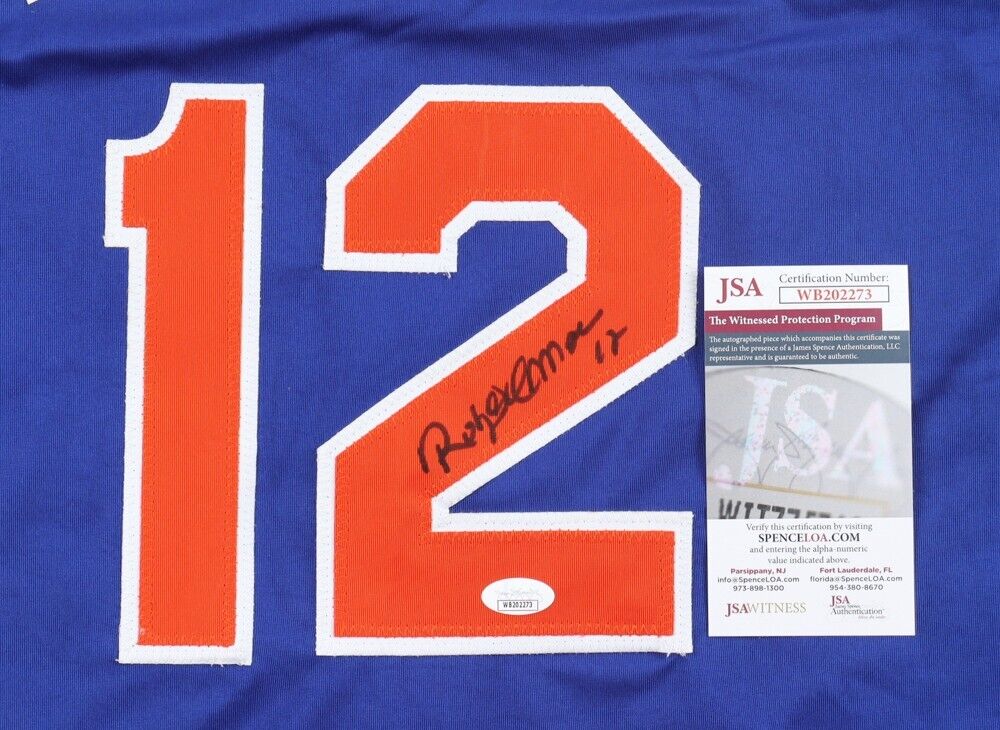 Roberto Alomar Signed New York Mets Jersey (JSA COA) 12xAll Star 2nd Baseman