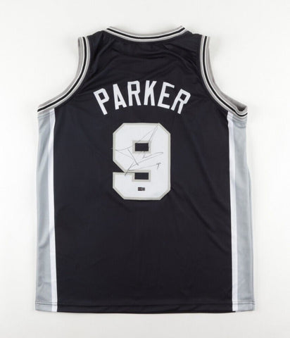 Tony Parker Signed San Antonio Spurs Jersey (Steiner Hologram) 6×NBA All-Star