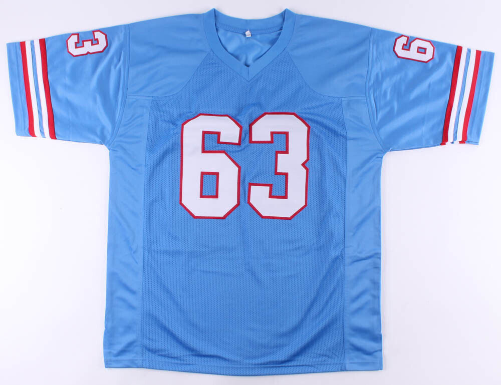 Mike Munchak Signed Houston Oilers Jersey Inscribed "HOF 2001" (Beckett COA)
