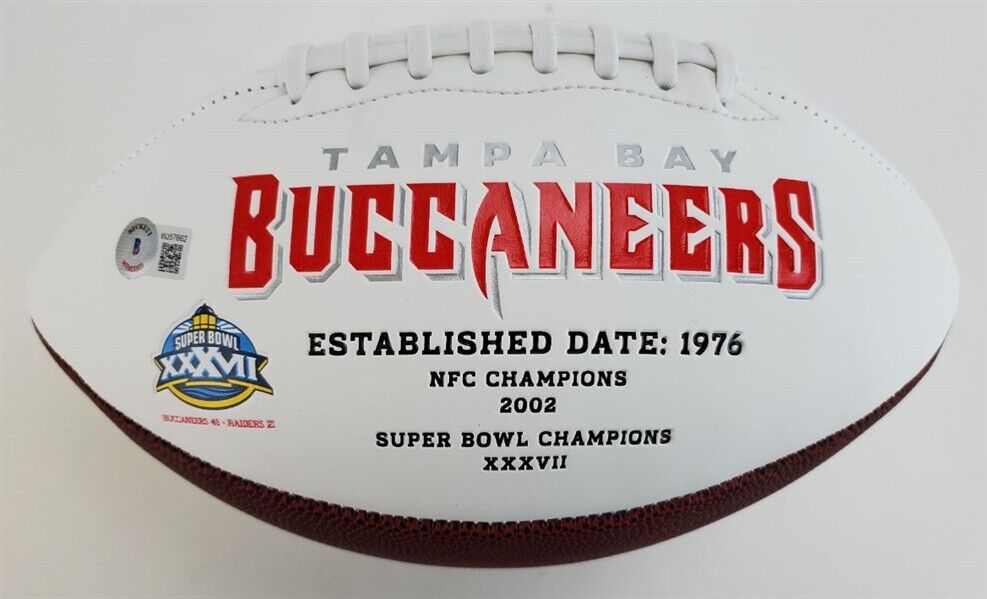 Antoine Winfield Jr. Signed Tampa Bay Buccaneers Logo Football Beckett Hologram