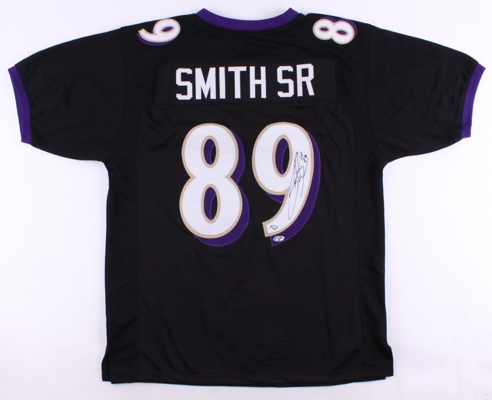 Steve Smith Sr. Signed Baltimore Ravens Jersey (Smith Holo) 5×Pro Bowl W.R.