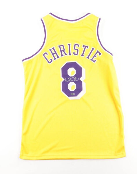 Doug Christie Signed Los Angeles Lakers Jersey (Steiner) 1992 1st Roun –