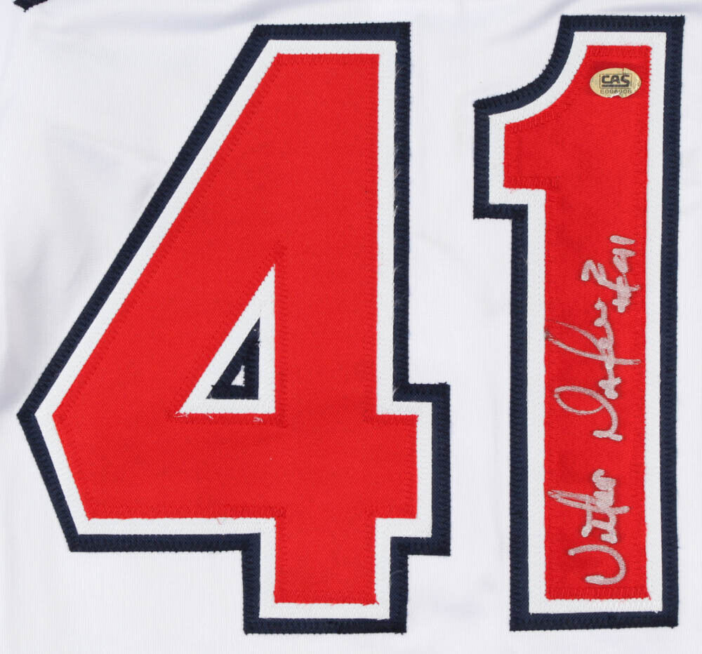 Victor Martinez Signed Cleveland Indians Jersey (CAS COA) 5xAll Star Catcher /DH