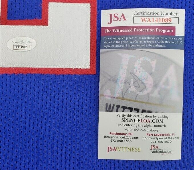 Mitch Richmond Signed Sacramento Kings Jersey (JSA COA) 6xNBA All Star Sht Guard