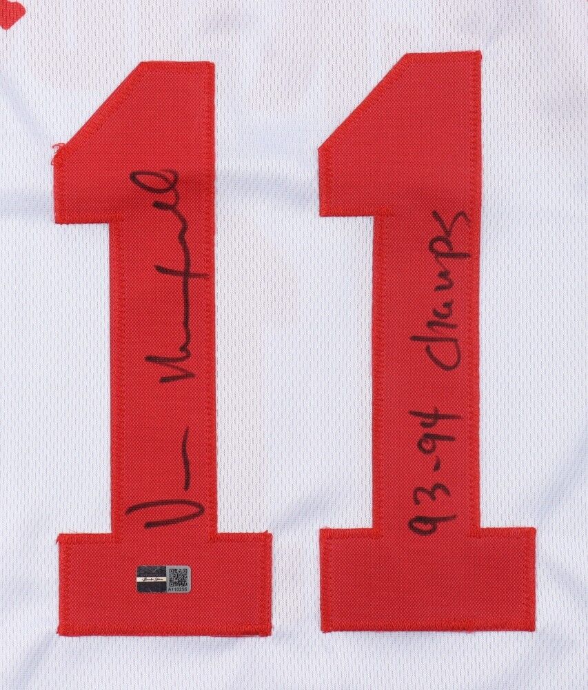 Vernon Maxwell Signed Houston Rockets Jersey Inscribed "93-94 Champs" / Steiner