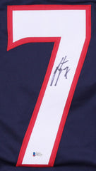 Jack Johnson Signed Blue Jackets Jersey (JSA COA) Columbus Defenseman