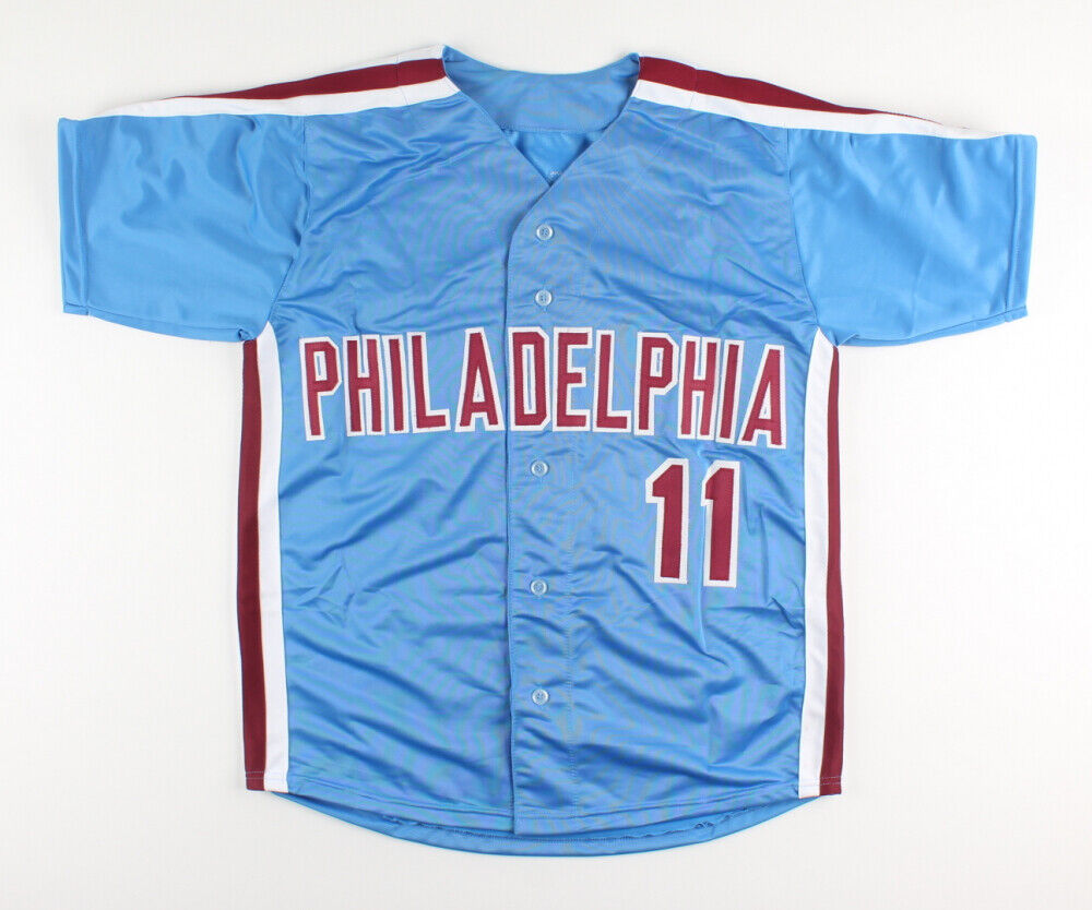 Tim McCarver Signed Philadelphia Phillies Jersey (JSA COA) 2xWorld Series Champ