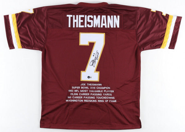 JOE THEISMANN SIGNED WASHINGTON REDSKINS JERSEY!!! - HALL OF FAME!!!