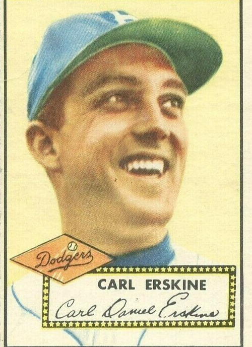 Carl Erskine Signed Louisville Slugger Pro Stock Brooklyn Dodgers Bat (Beckett)