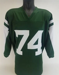 Nick Mangold Signed New York Jets Green Home Jersey (Beckett) 7xPro Bowl Center
