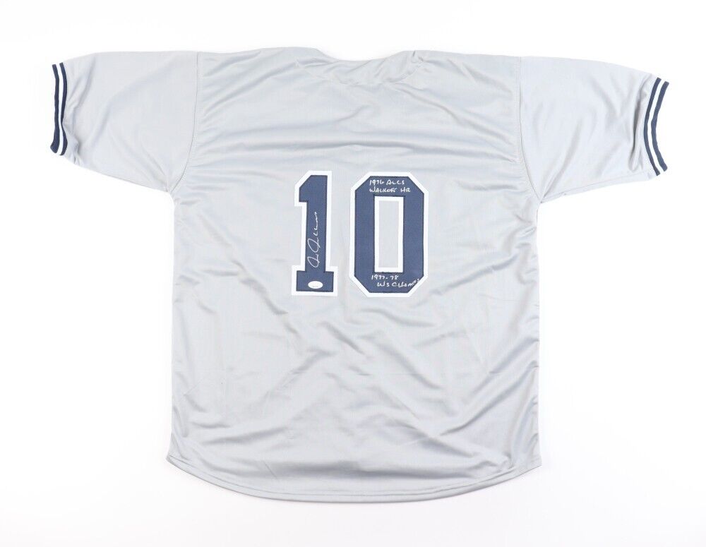 Chris Chambliss Signed New York Yankees Jersey (JSA COA) 2xInscribed See Photos