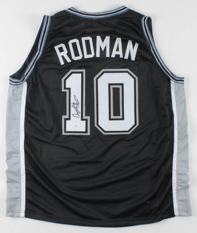 Dennis Rodman Signed San Antonio Spurs Jersey (JSA COA) 5xNBA Champion / Forward