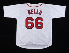 Brayan Bello Signed Boston Red Sox White Jersey (Beckett) Top Pitching Prospect