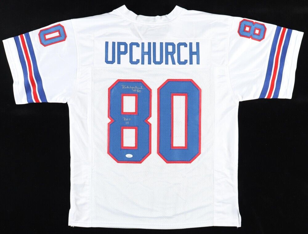Rick Upchurch Signed Denver Broncos Jersey (JSA COA) Denver All Pro Receiver