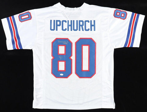 Rick Upchurch Signed Denver Broncos Jersey (JSA COA) Denver All Pro Receiver