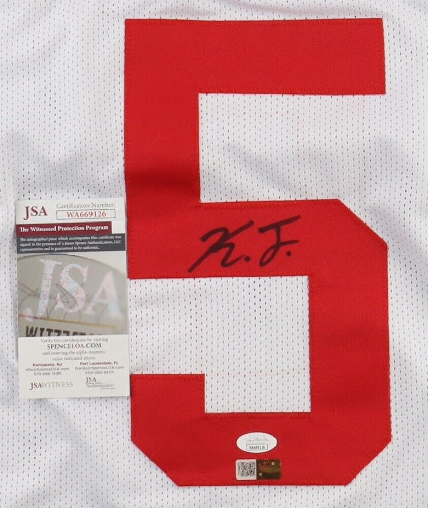 Kayvon Thibodeaux Signed New York Giants Jersey (JSA COA) #5 Overall Pk 2022 /LB