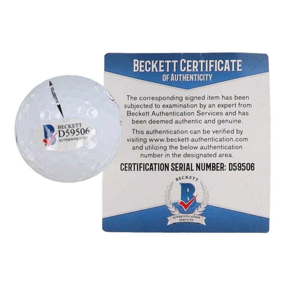 Patrick Reed Signed Masters Golf Ball (Beckett) 2018 Masters Tournament Champion