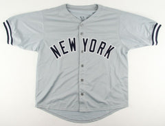 Reggie Jackson Signed New York Yankees Career Highlight Stat Jersey (JSA) 563 Hr