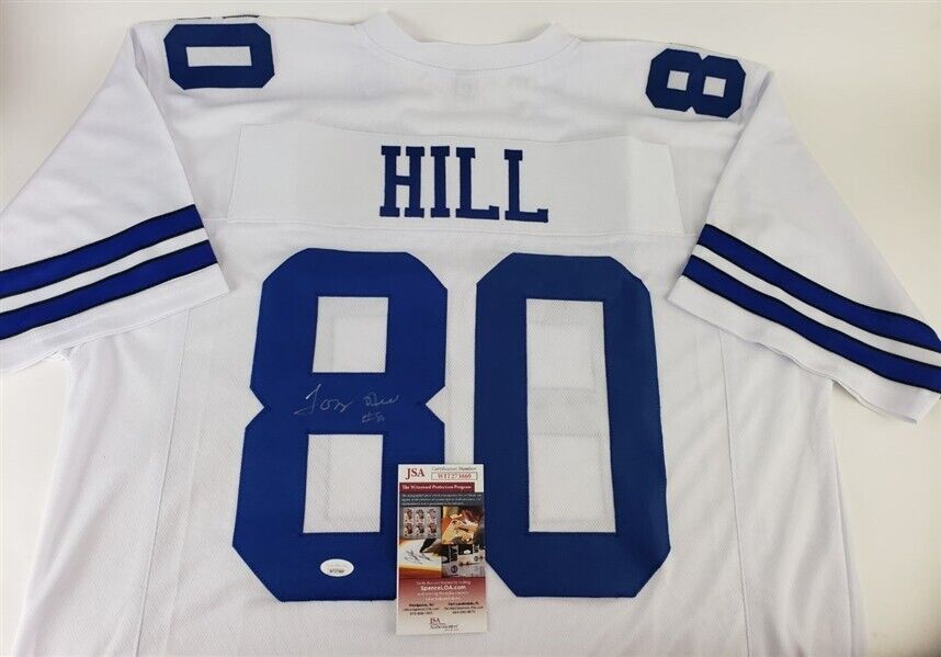 Tony Hill Signed Dallas Cowboys Jersey (JSA COA) Super Bowl XII Champion W.R.