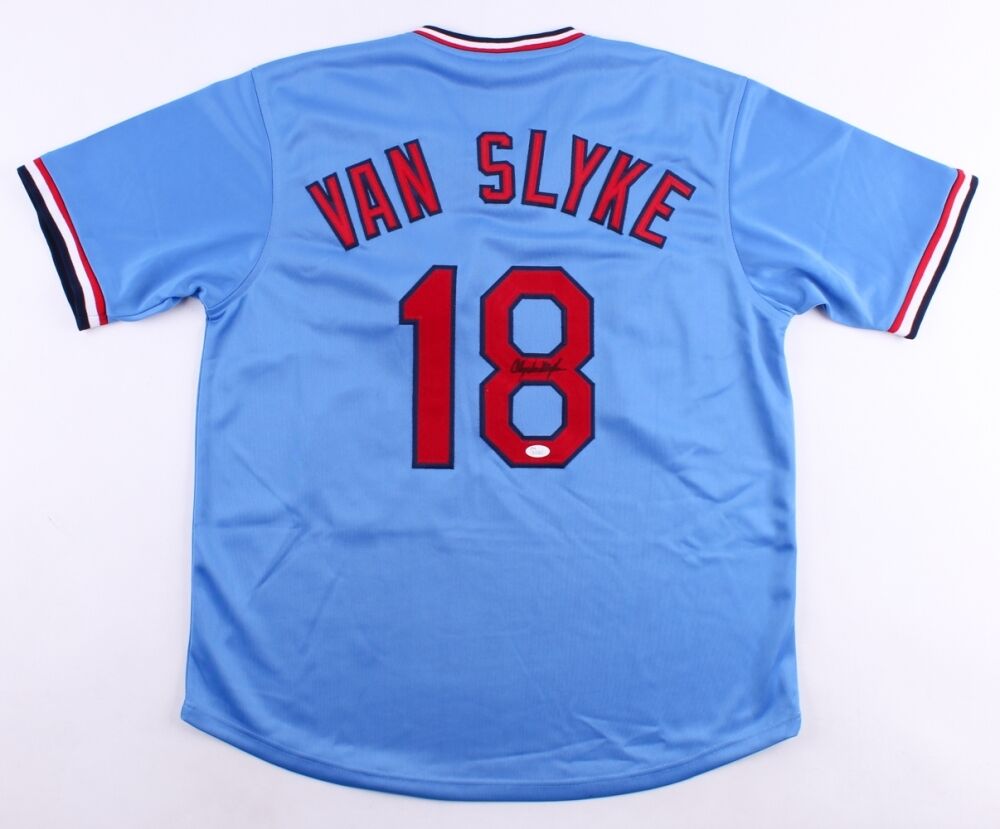 Andy Van Slyke Signed Cardinals Jersey (JSA COA) 3×All-Star (1988, 1992, 1993)