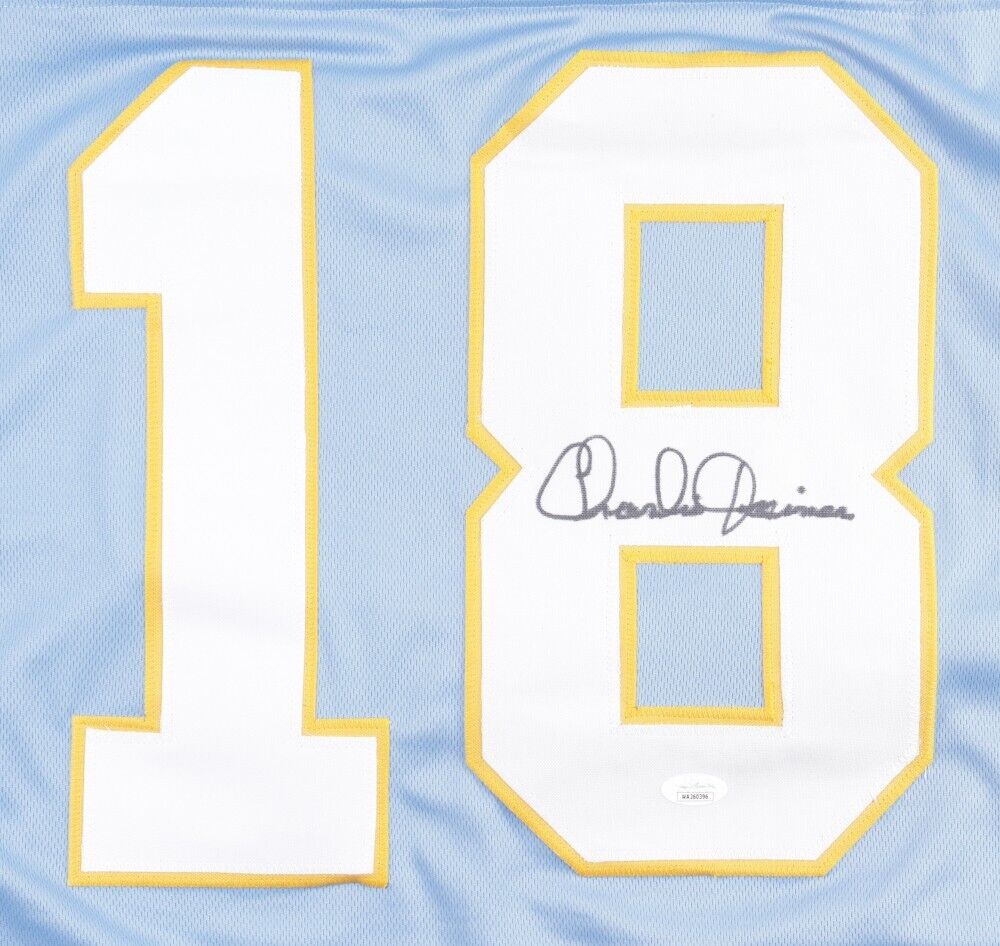 Charlie Joiner Signed San Diego Chargers Jersey (JSA) 3xPro Bowl Wide Receiver