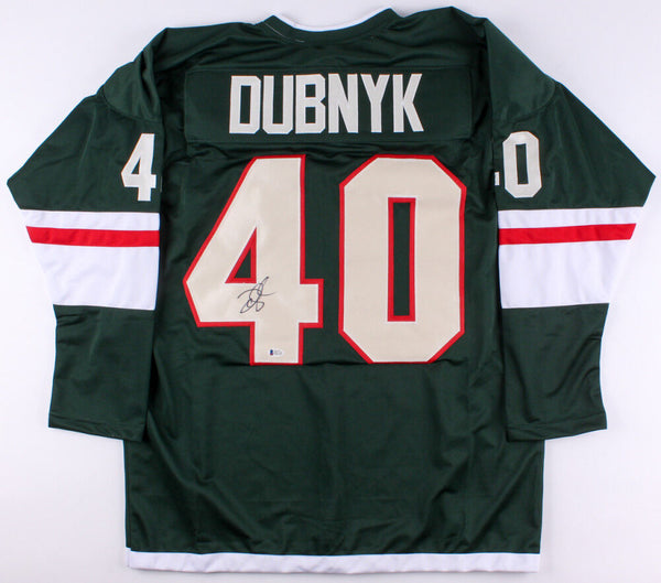 Devan Dubnyk Signed Minnesota Wild Jersey (Beckett) 14th overall, 2004 –