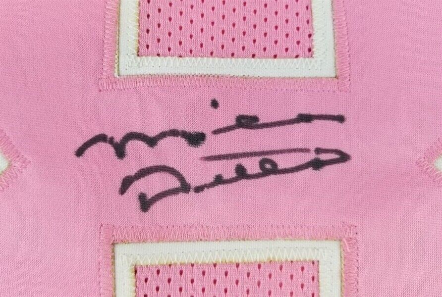 Mike Ditka Signed Chicago Bears Custom Pink Jersey (JSA Witness COA)