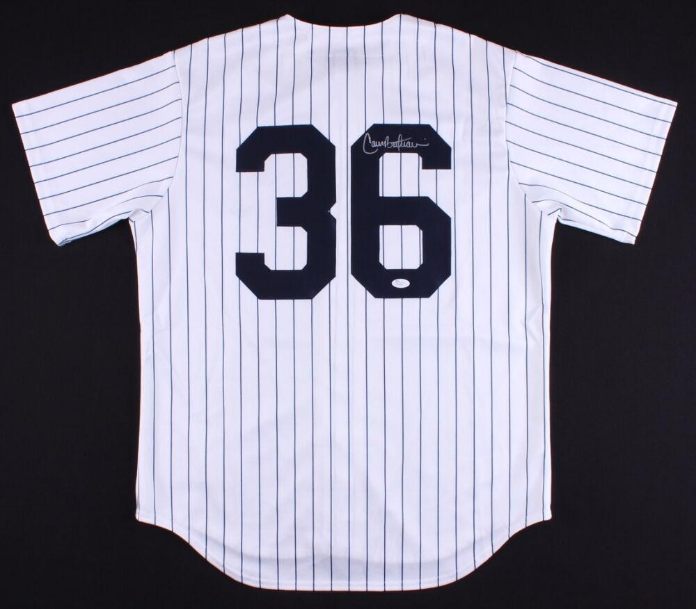 Carlos Beltran Signed New York Yankees Pinstriped Majestic Jersey (JSA COA)