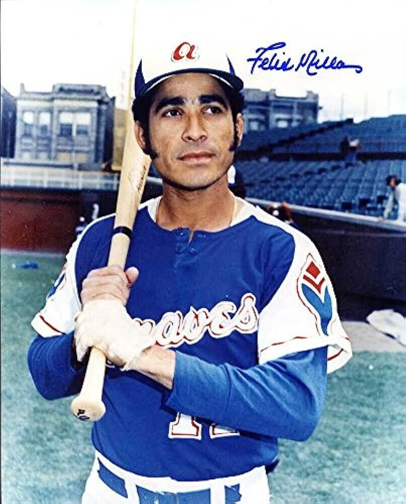Felix Millan Signed Atlanta Braves Jersey (JSA COA) 3xAll Star 2nd Baseman