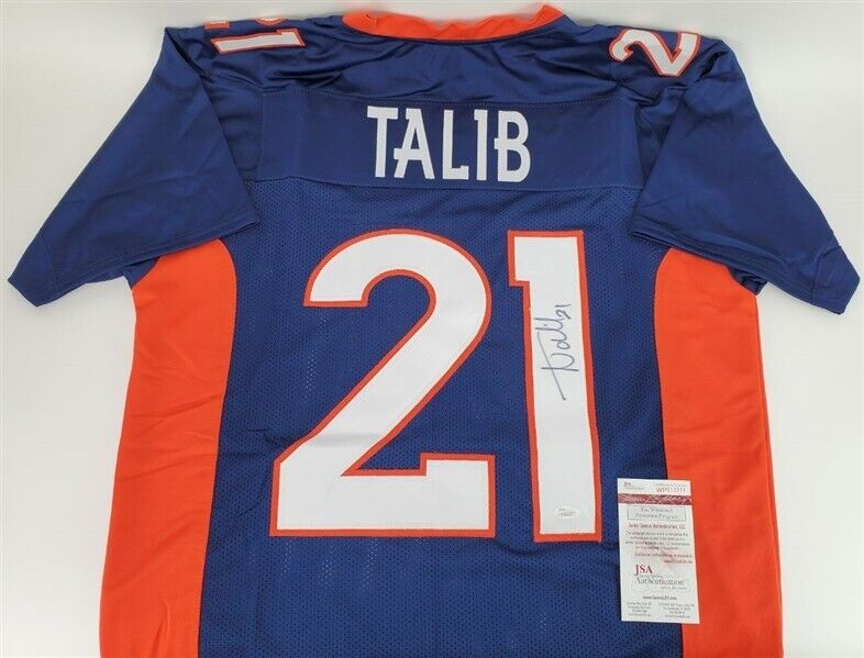 Aqib Talib Signed Denver Bronco Jersey (JSA COA) 5×Pro Bowl (2013–2017) Def Back