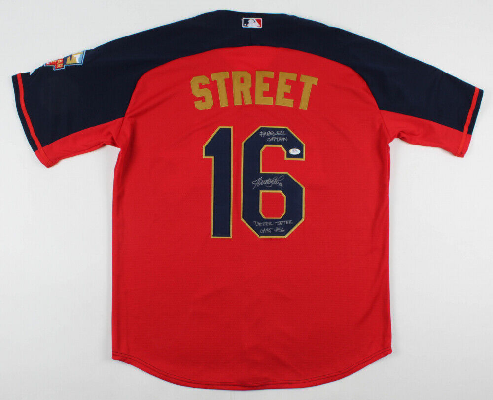 Huston Street Signed 2014 All-Star Game Jersey Farewell Captain & Jeter Last ASG