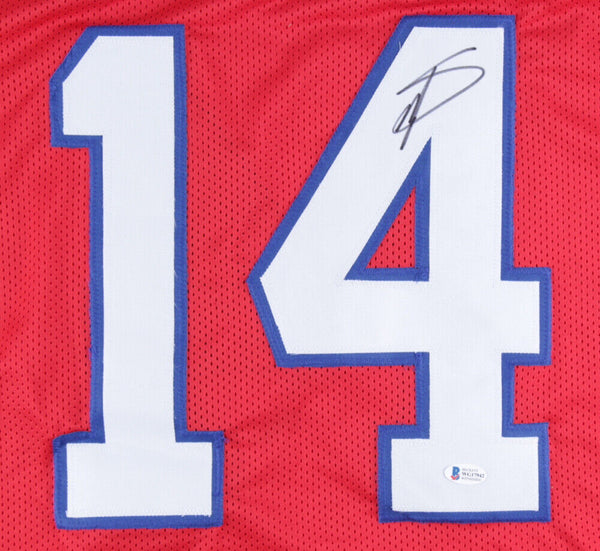 Stefon Diggs Buffalo Bills Signed Autographed Blue #14 Custom Jersey –