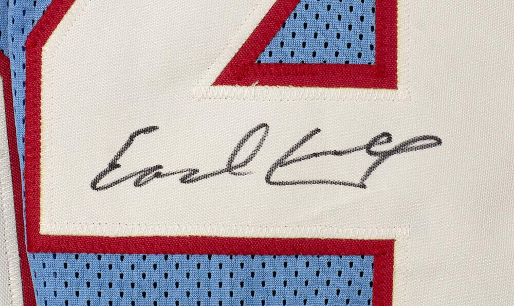 Earl Campbell Signed Houston Oilers Jersey / 5×Pro Bowl R.B. (Beckett COA) HOF