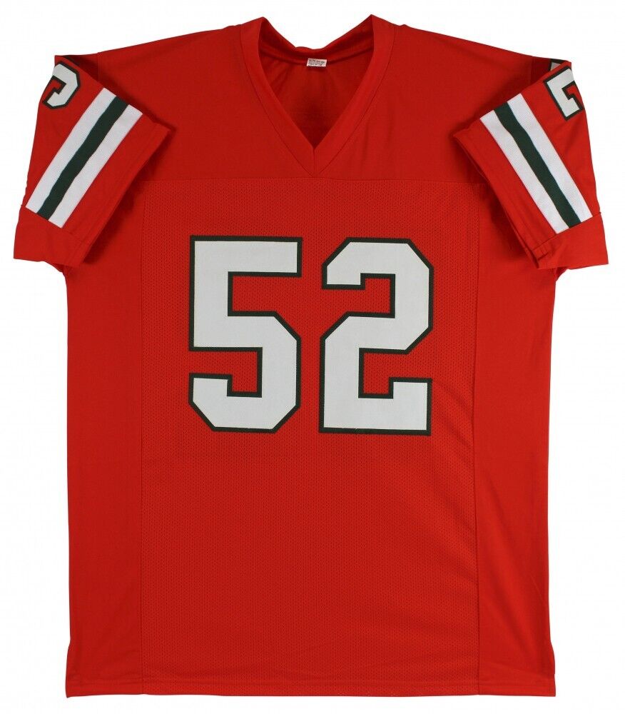 Ray Lewis Signed Miami Hurricanes Jersey (Beckett) 13xPro Bowl Ravens Linebacker