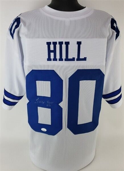 Tony Hill Signed Dallas Cowboys Jersey (JSA COA) Super Bowl XII Champion W.R.