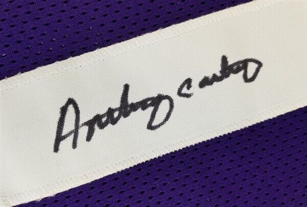 Anthony Carter Signed Vikings Jersey (TSE COA) Minnesota's 3xPro Bowl Receiver