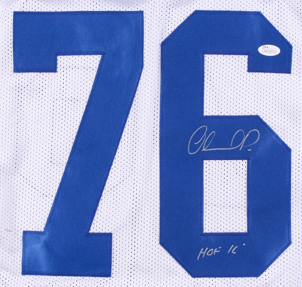 Orlando Pace Signed Rams Jersey Inscribed "HOF 16" (JSA COA) Ohio State Buckeyes