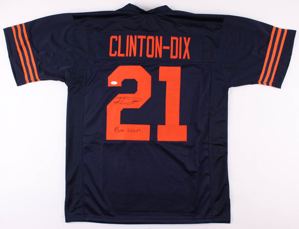 Ha Ha Clinton-Dix Signed Chicago Bears Color Rush Jersey Inscribed "Bear Down"