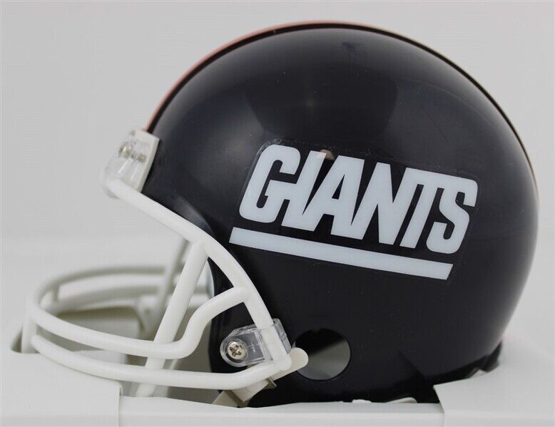 Mario Manningham Signed Giants Super Bowl XLVI Champions Mini-Helmet (JSA COA)