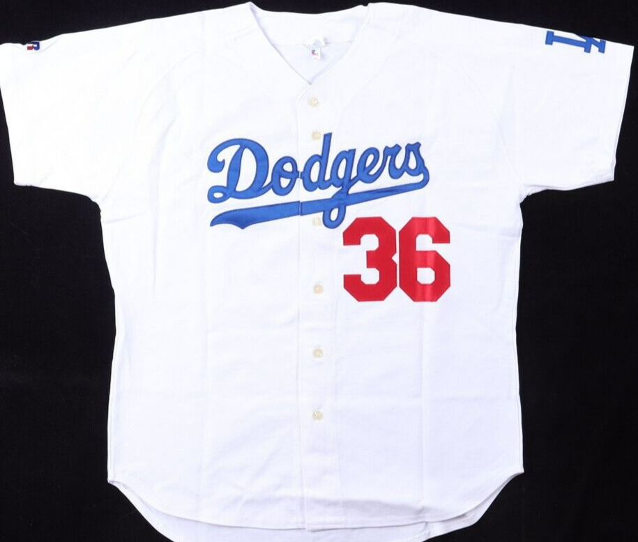 Don Newcombe Signed Los Angeles Dodgers Jersey (JSA COA)1956 National League MVP