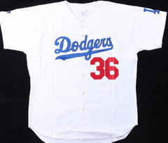 Don Newcombe Signed Los Angeles Dodgers Jersey (JSA COA)1956 National League MVP