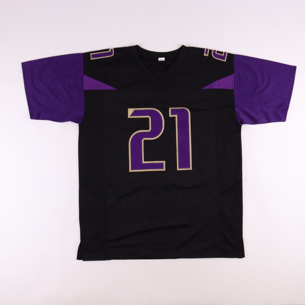Marcus Peters Signed Baltimore Ravens Jersey (Radtke COA) 3xPro Bowl Cornerback