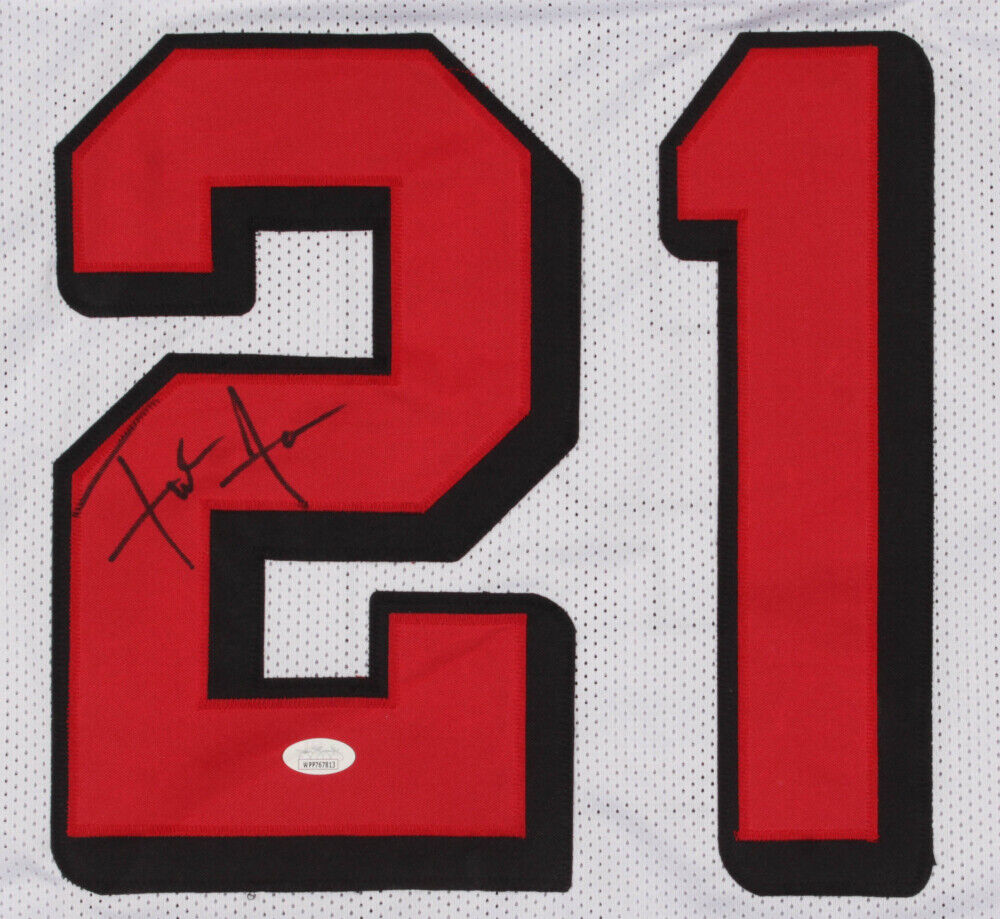 Frank Gore Signed 49ers White Jersey (JSA COA) 5×Pro Bowl (2006, 2009,2011–2013)