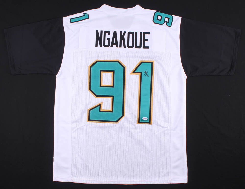 Yannick Ngakoue Signed Jaguars Jersey (PSA COA) Jacksonville 2016 3rd Round Pck