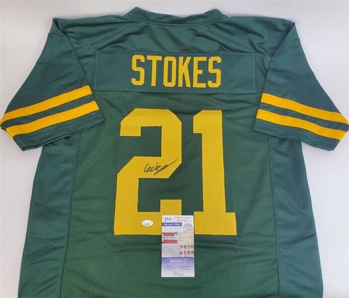 Eric Stokes Signed Green Bay Packers Jersey (JSA COA) 2021 1st Rnd Draft Pick DB