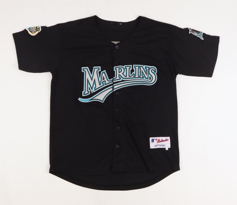 Derrek Lee Signed Florida Marlins Jersey Inscribed "2003 W.S. Champs" (JSA) Cubs