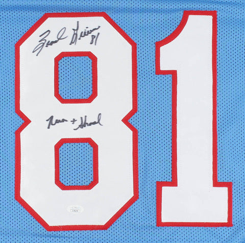 Ernest Givins Signed Houston Oilers Jersey Inscribed "Run & Shoot" (JSA COA) W.R